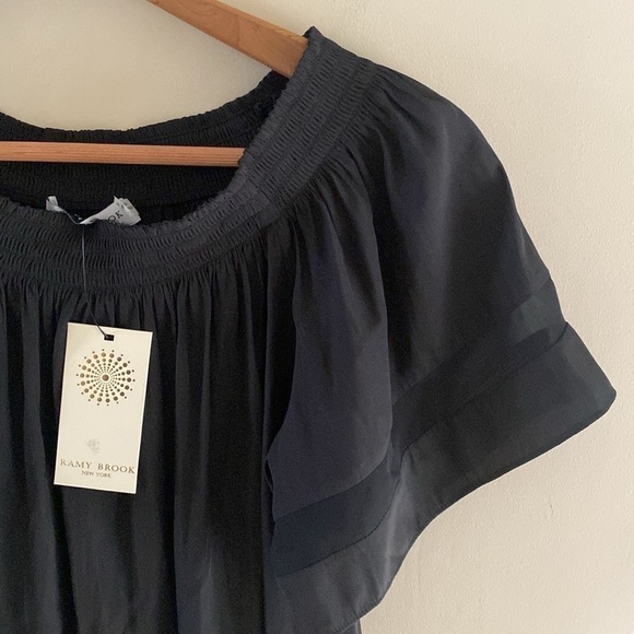 Ramy Brook Jessica Crop Silk Blouse - Picture 3 of 6